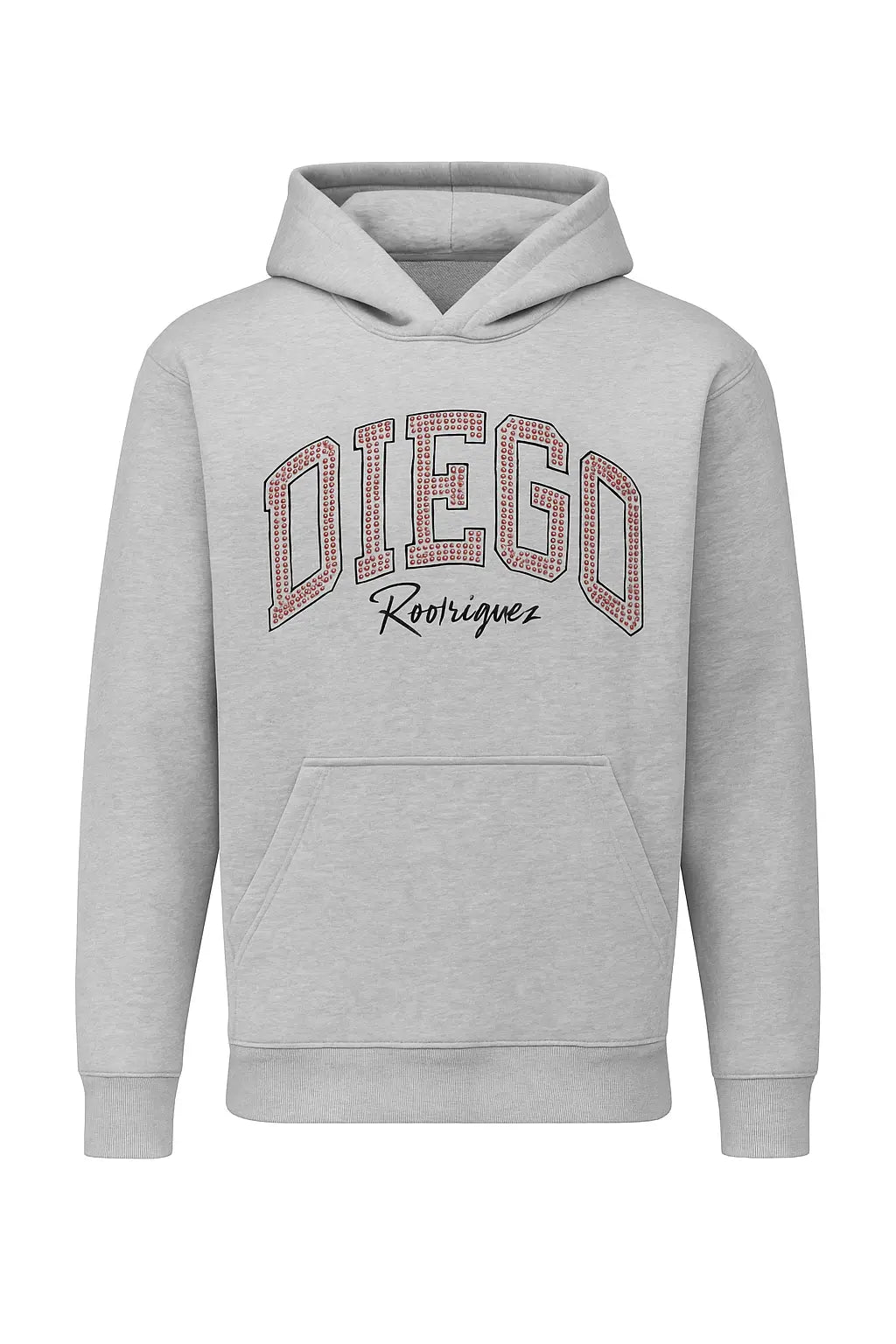 Felpa Diego Rodriguez Uomo | Logo Diamanti | Grigio Diego Rodriguez