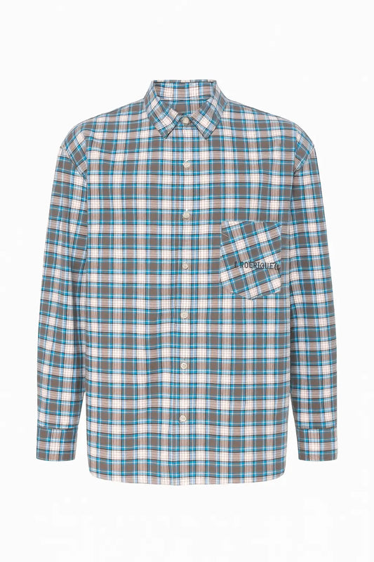 Camicia Uomo Diego Rodriguez | Modello Oversize | Fantasia Quadri Diego Rodriguez