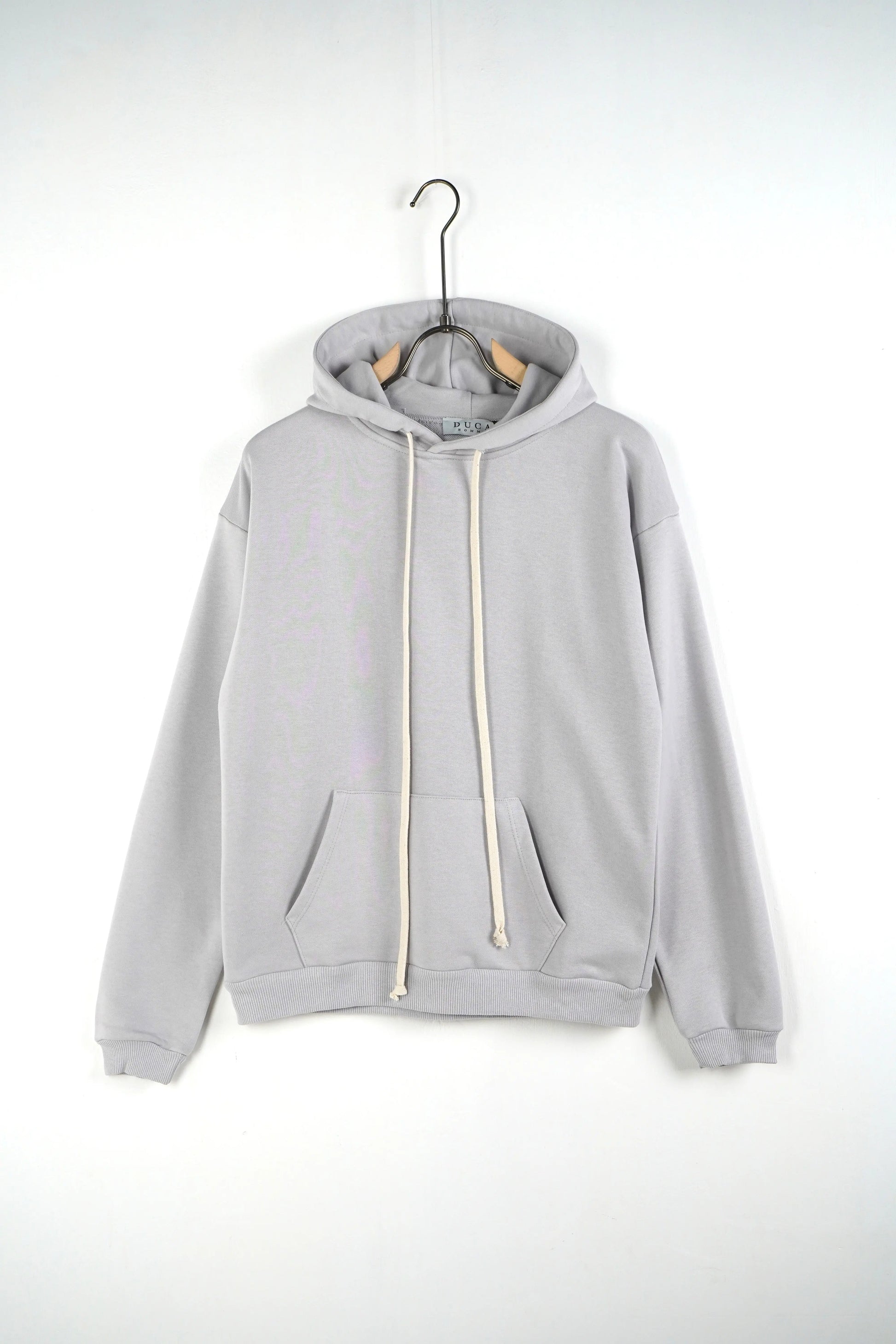 felpa oversize lacci duca homme grigio