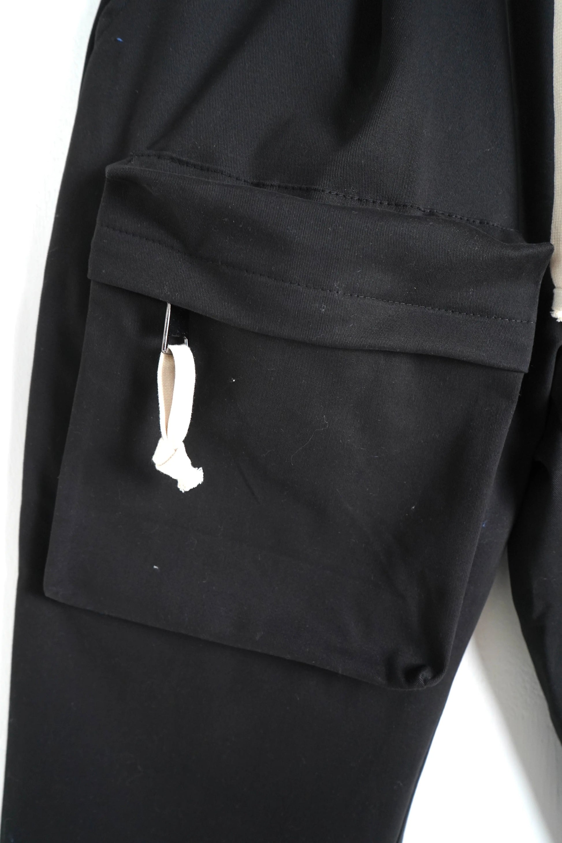 pantaloni duca homme cargo bambino tasche lacci nero negozio online 1