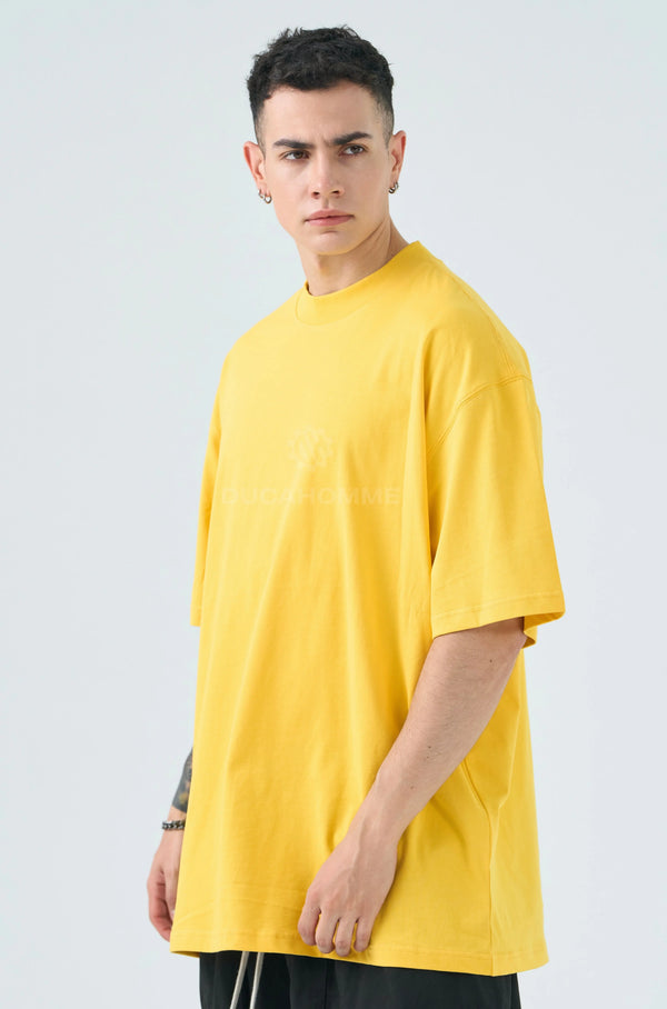T Shirt Duca Homme Uomo Giallo | Modello Oversize
