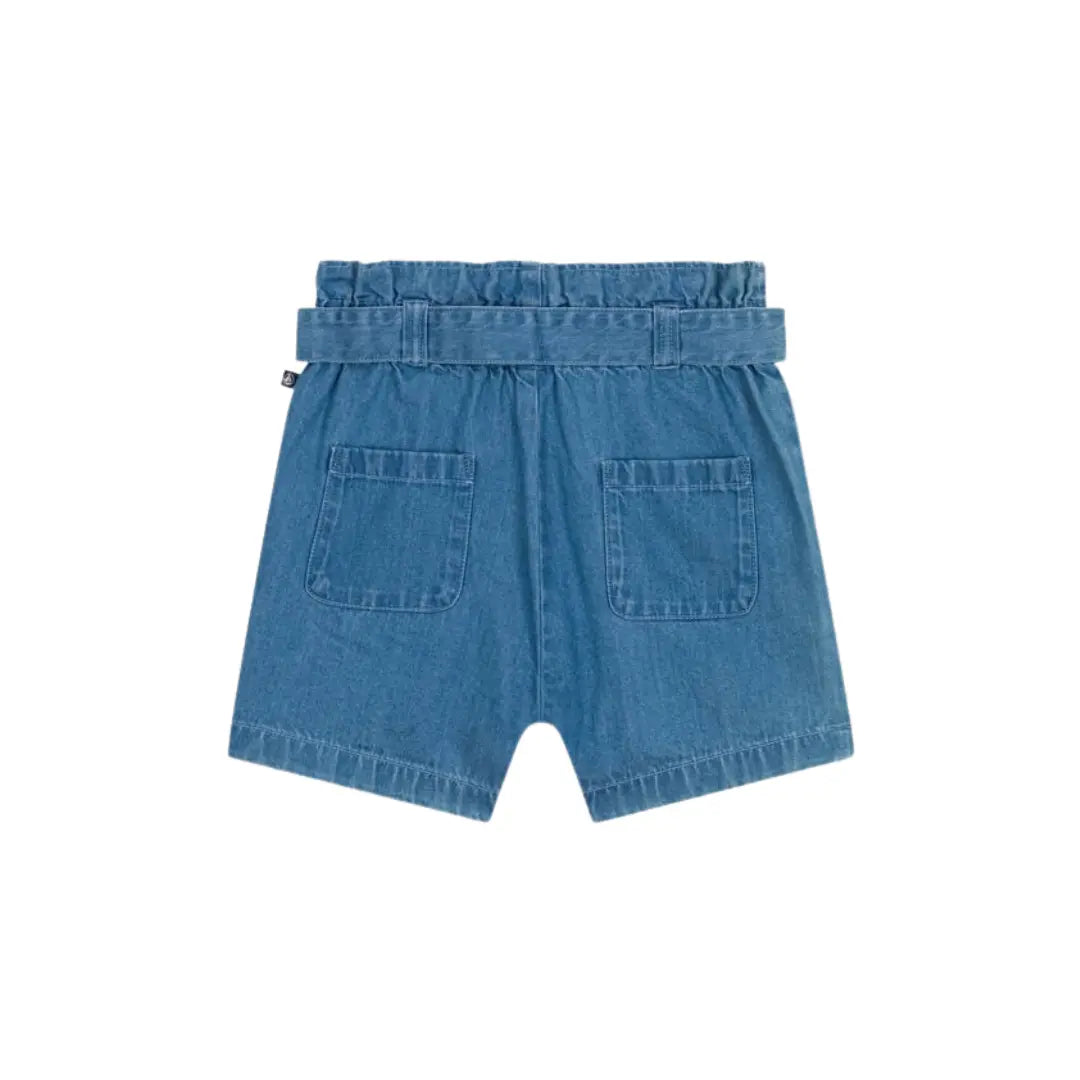 SHORT IN DENIM LEGGERO BAMBINA PETIT BATEAU (8857352175956) (9670053888327)