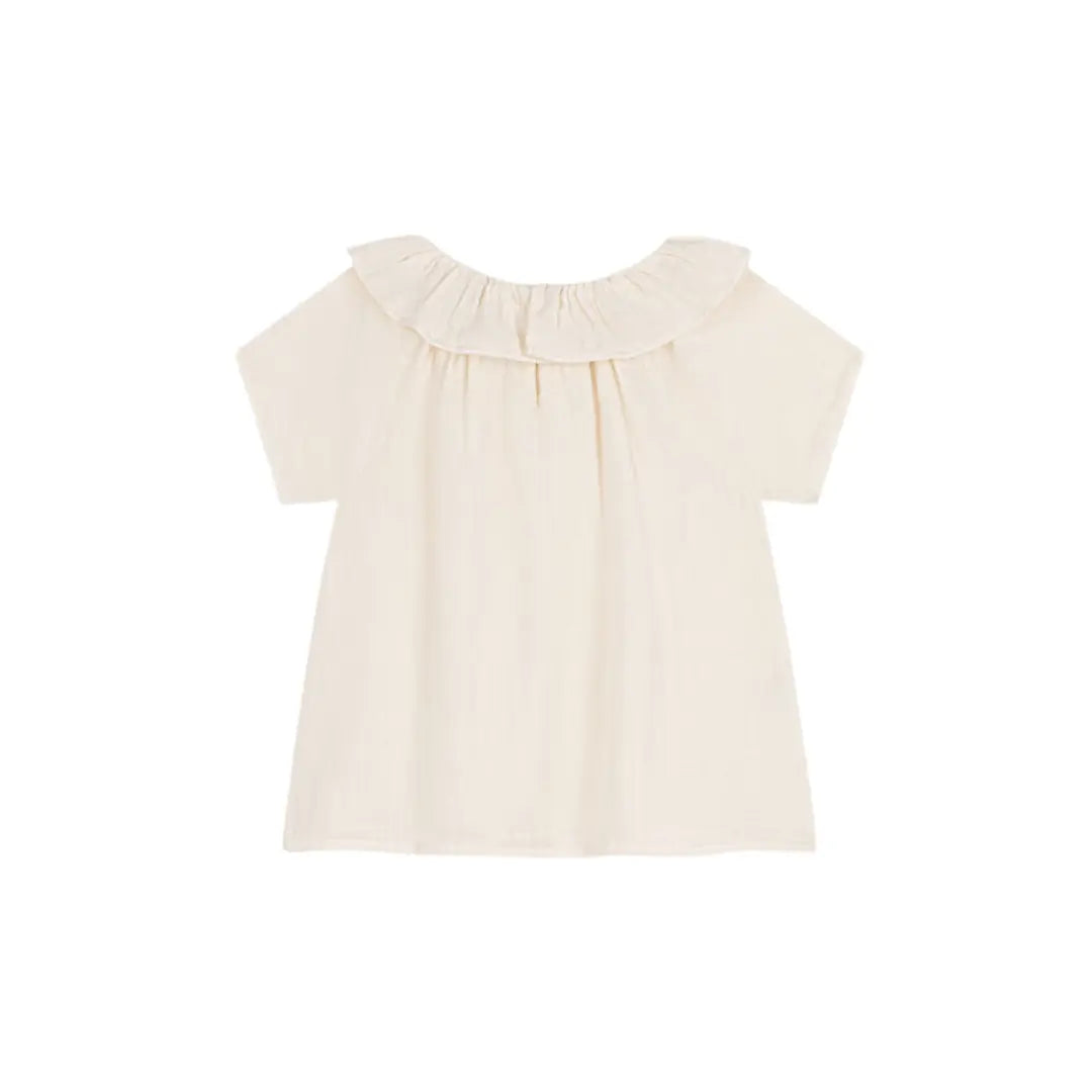 BLUSA IN GARZA DI COTONE BAMBINA PETIT BATEAU (8857294471508) (9670054150471)