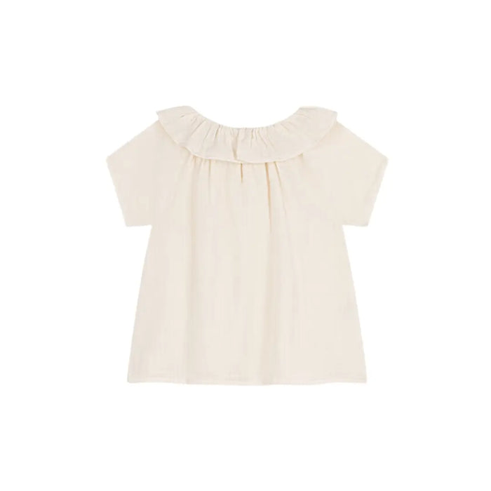 BLUSA IN GARZA DI COTONE BAMBINA PETIT BATEAU (8857294471508) (9670054150471)
