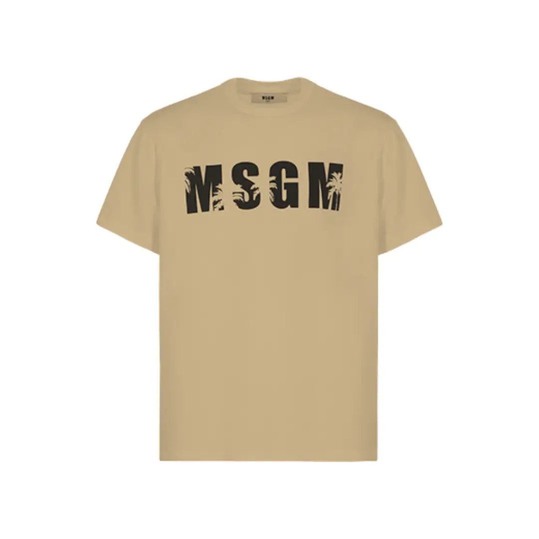 T-SHIRT LOGO FRONT PALMS MSGM (8982114730324) (9670008209735)