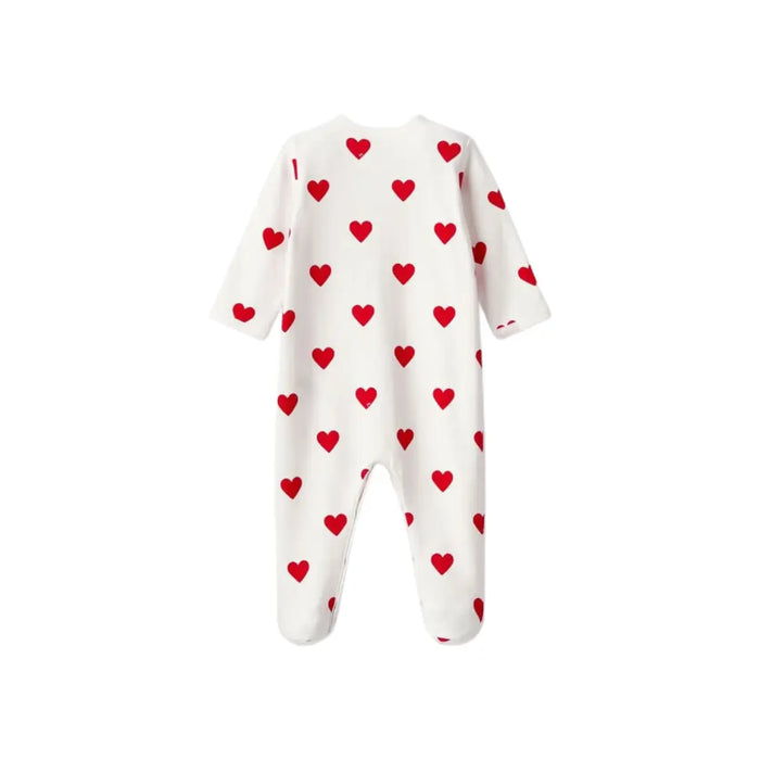 PIGIAMA A CUORI ROSSI BEBÉ PETIT BATEAU (8853560394068) (9670056280391)