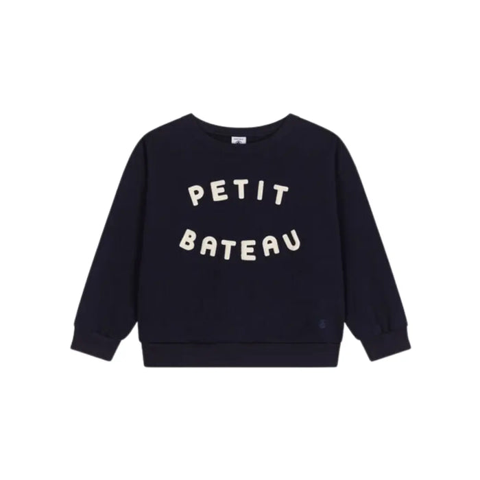 MAGLIA IN TESSUTO FELPATO BAMBINO PETIT BATEAU (8993647231316) (9670041993543)