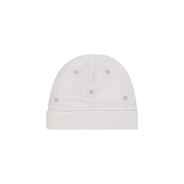 CAPPELLINO IN JERSEY BIELASTICO CON RICAMO PUNTINATO DA NEONATO LALALU' (8945751130452) (9669967872327)