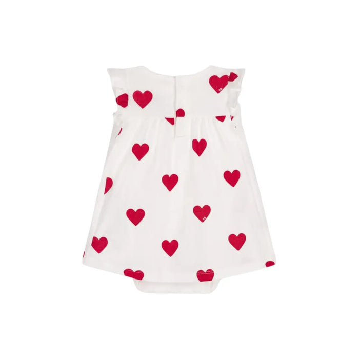ABITO BODY PER BEBÈ IN COTONE BIOLOGICO CON MOTIVO A CUORE PETIT BATEAU (8945425252692) (9670047334727)