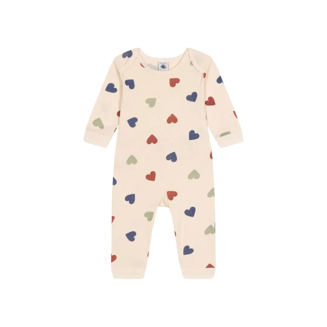 PIGIAMA SENZA PIEDI CUORI COLORATI PETIT BATEAU (8853685895508) (9670055067975)