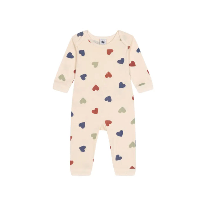 PIGIAMA SENZA PIEDI CUORI COLORATI PETIT BATEAU (8853685895508) (9670055067975)