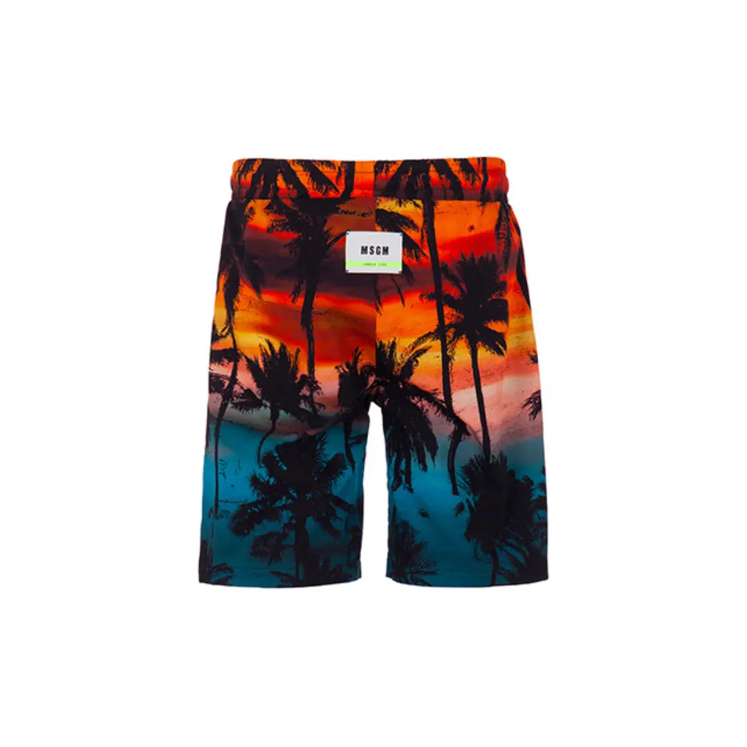 PANTALONCINO LOGO PALMS MSGM (8979526910292) (9670008275271)