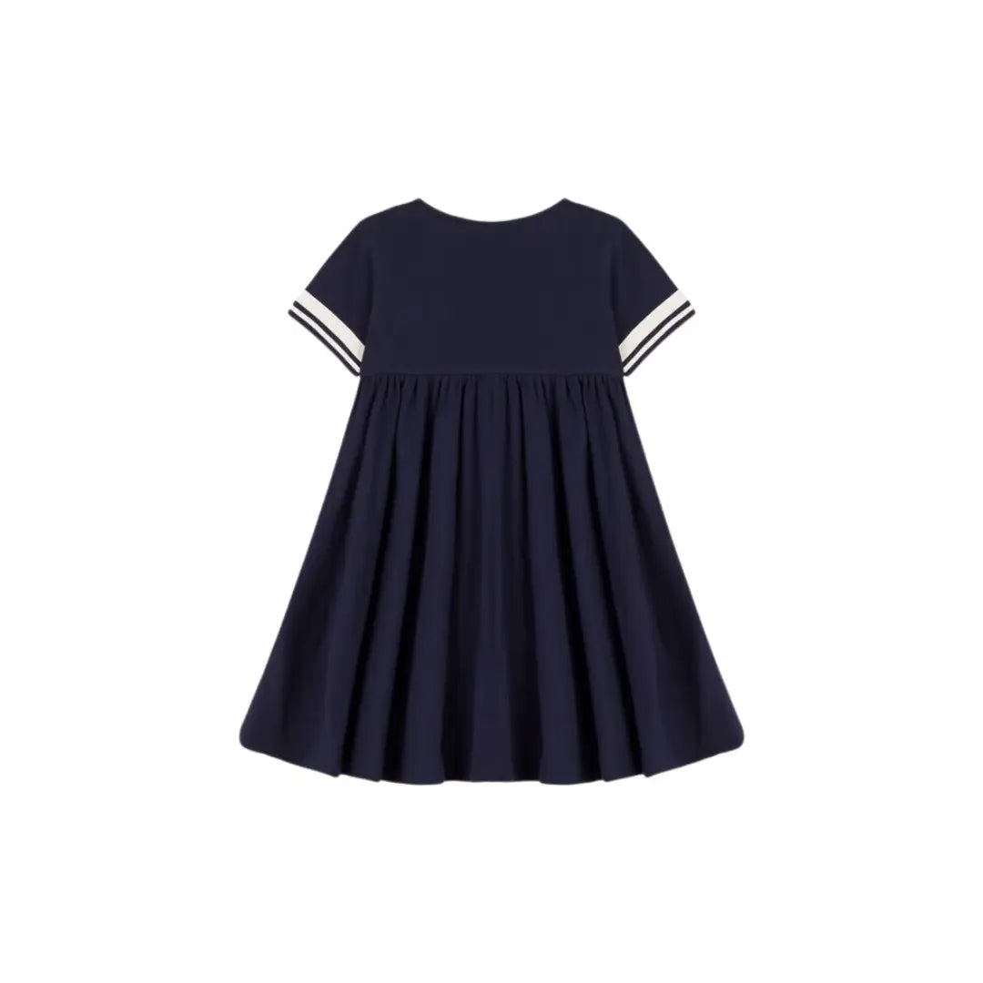 ABITO A MANICHE CORTE IN COTONE BIO BAMBINA PETIT BATEAU (8860383641940) (9670053200199)