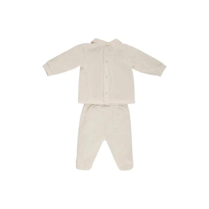 COMPLETINO IN JERSEY BIELASTICO CON DUE PEZZI MAGLIETTA E GHETTINE DA NEONATO LALALU' (8945794023764) (9669967413575)