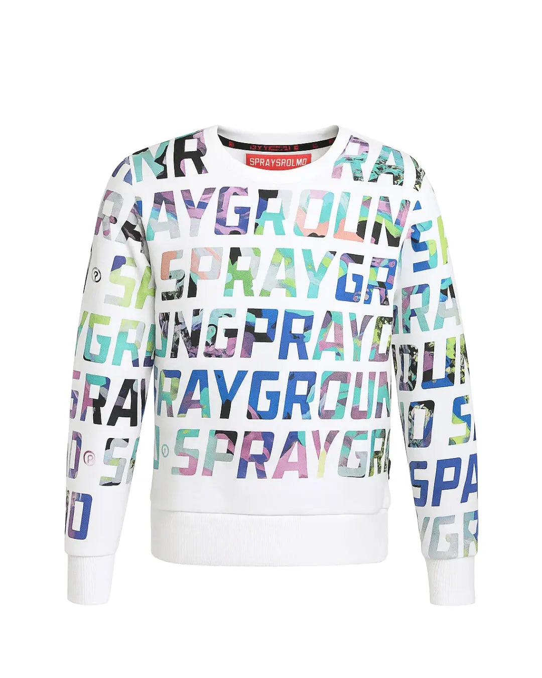 Felpa Sprayground | Logo All Over | Bianco Sprayground