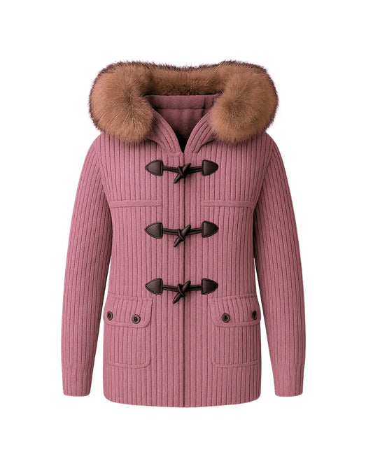 Bark Rosa con Pelliccia | Giubbotto Unisex | Uomo Donna Bark