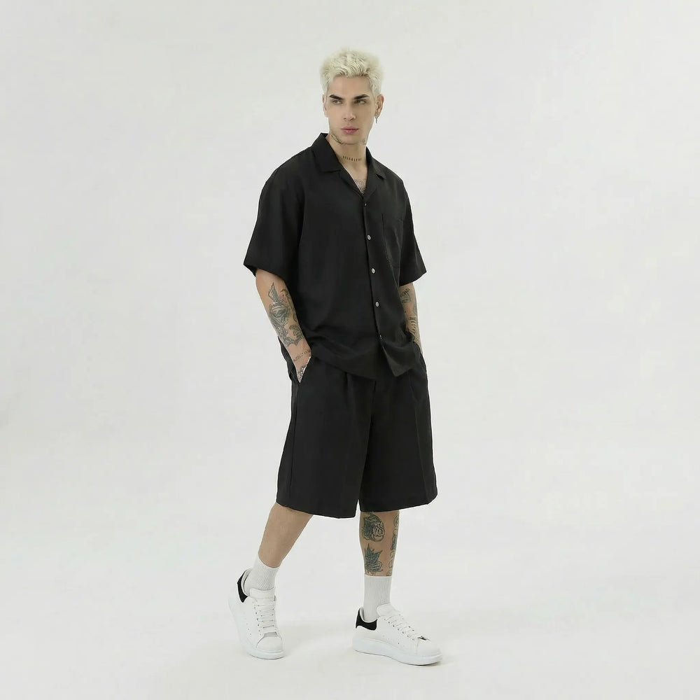 Completo Duca Homme Camicia/ Pantaloncino Nero Duca Homme