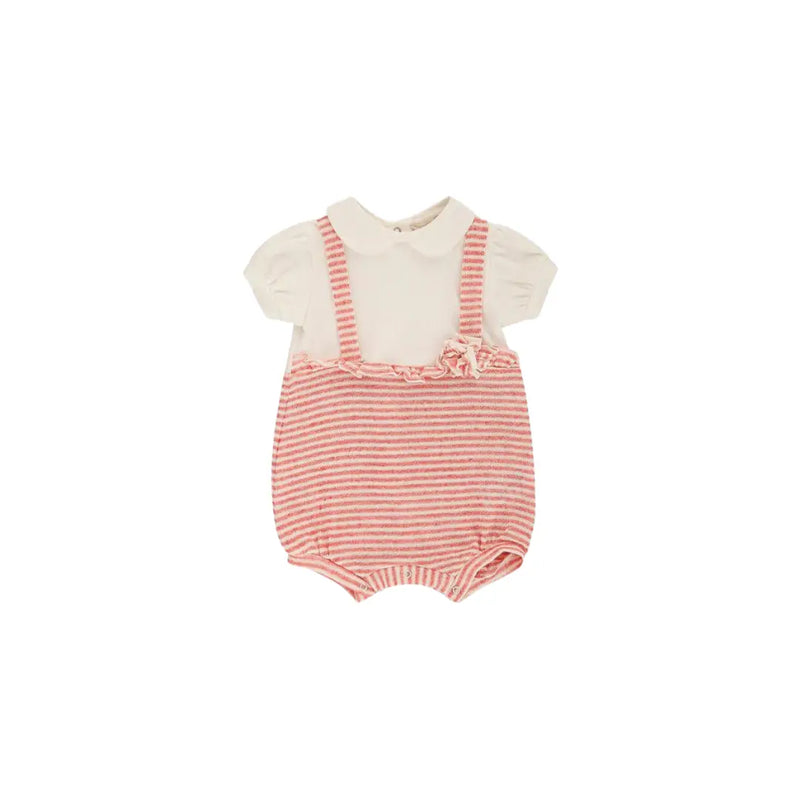 PAGLIACCETTO IN MAGLIA LINOCOTONE EFFETTO SALOPETTE DA NEONATA LALALU' (8945766203732) (9669967741255)