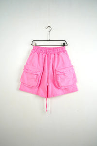 Pantaloncini Duca Homme Bermuda Fluo Rosa Uomo Cargo