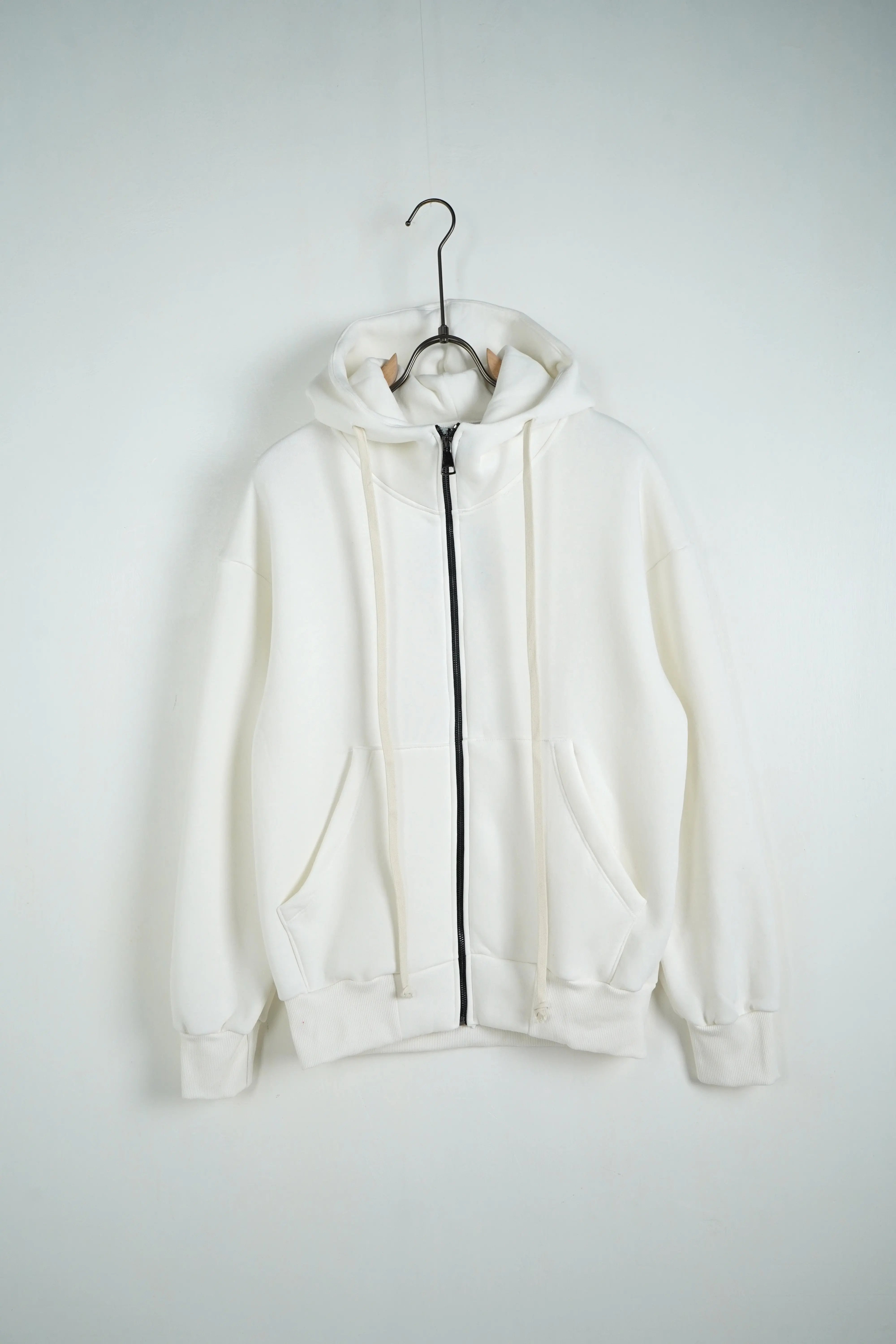 Felpa Duca Homme Oversize | Zip Intera | Uomo | Bianco Duca Homme