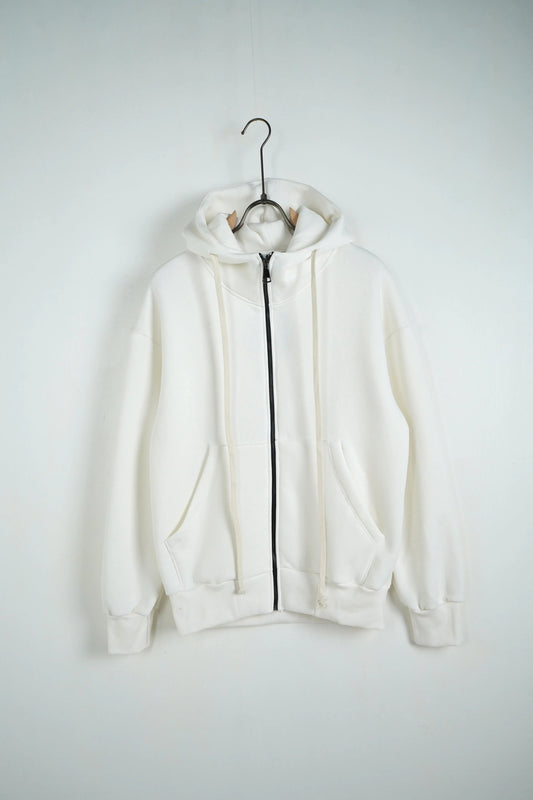 Felpa Duca Homme Oversize | Zip Intera | Uomo | Bianco Duca Homme