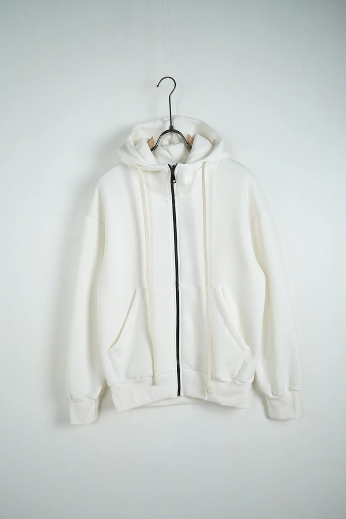 Felpa Duca Homme Oversize | Zip Intera | Uomo | Bianco Duca Homme