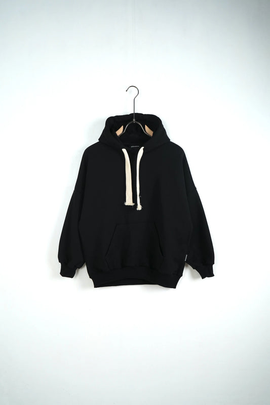 felpa bambino oversize cappuccio lacci duca homme nero