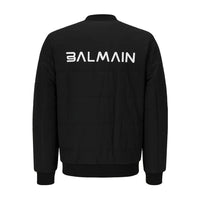 Giubbotto Balmain | Bomber Zip con Logo | Nero Balmain
