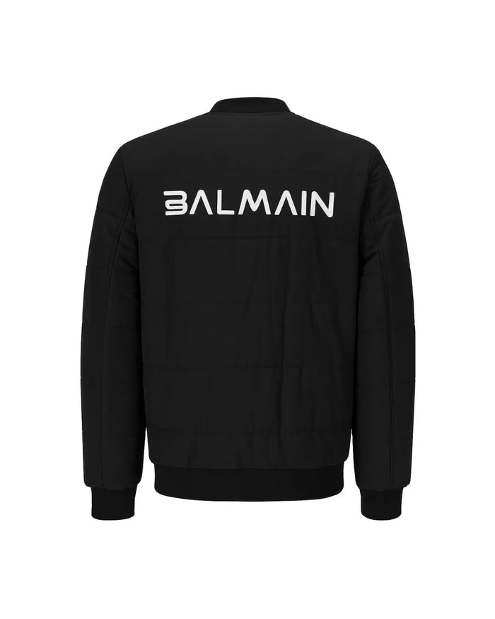 Giubbotto Balmain | Bomber Zip con Logo | Nero Balmain