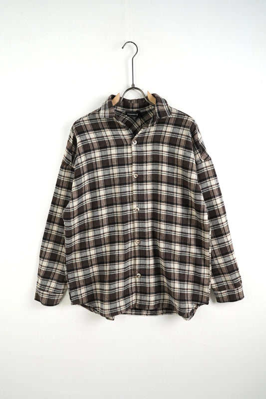 DU018462-40 - Camicia Quadri Marrone Duca Homme