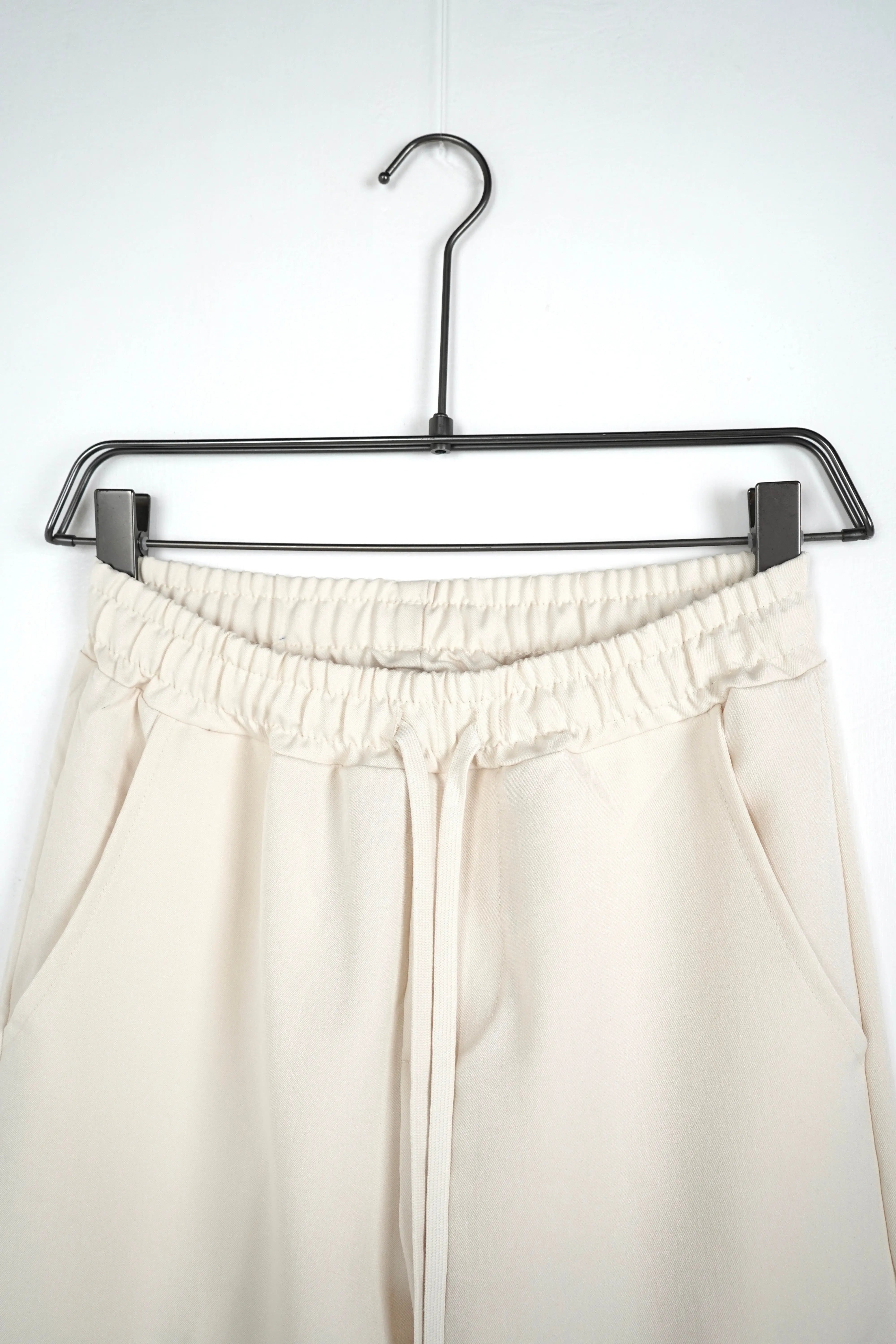 pantalone beige elegante lacci duca homme uomo 1