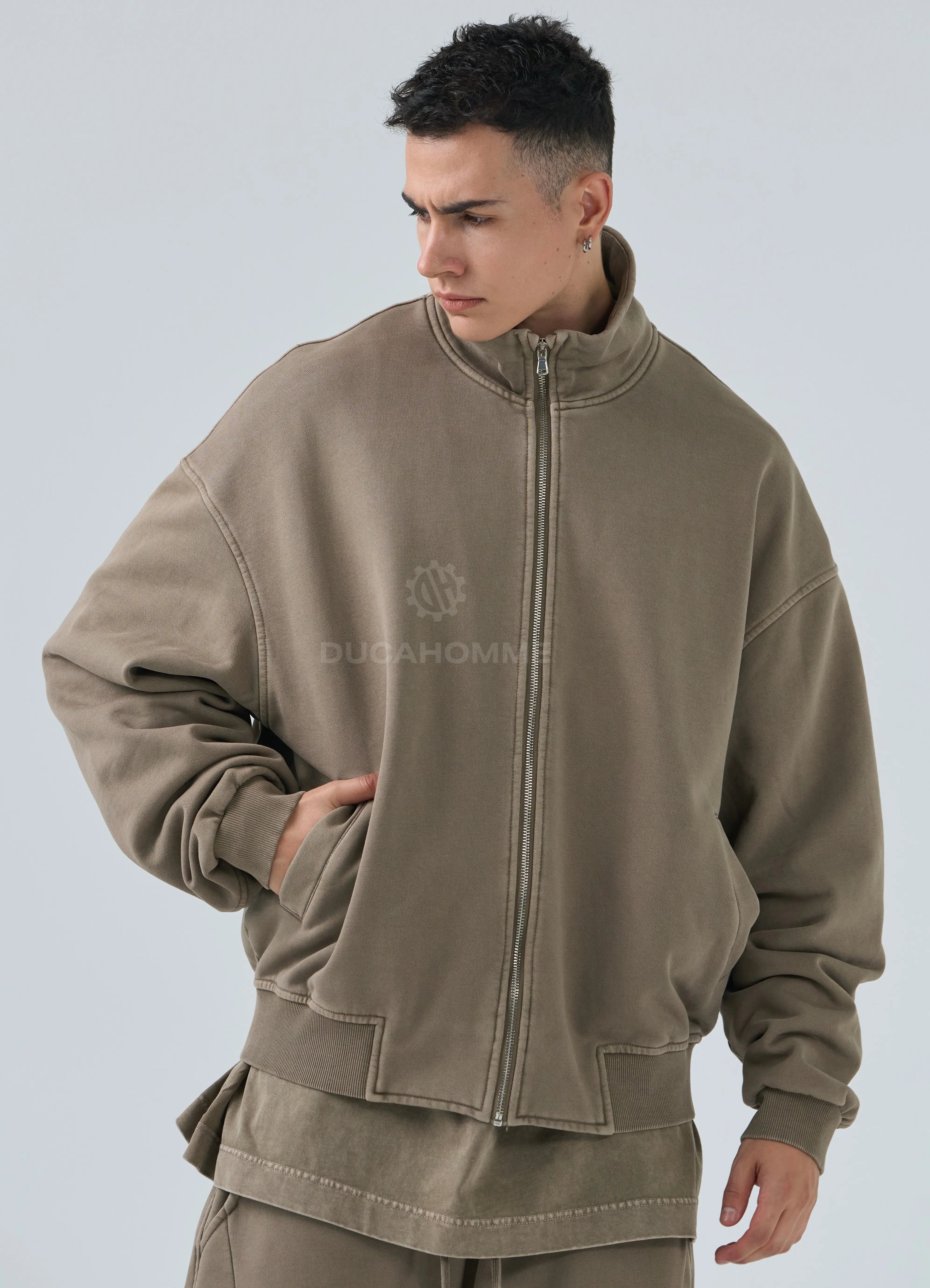 Felpa Duca Homme Uomo Fango Slavata Duca Homme