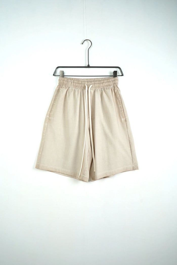 Completo Duca Homme Uomo | Coordinato Maglietta e Pantaloncini | Effetto Slavato | Beige Duca Homme