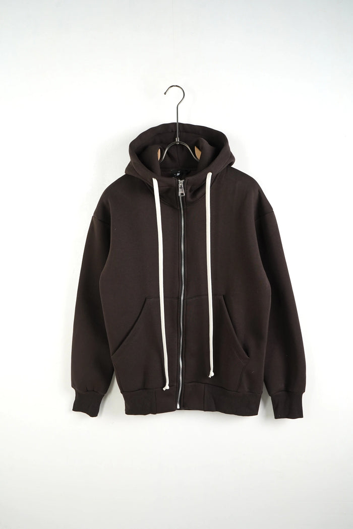 Felpa Duca Homme Oversize | Zip Intera | Uomo | Marrone Duca Homme