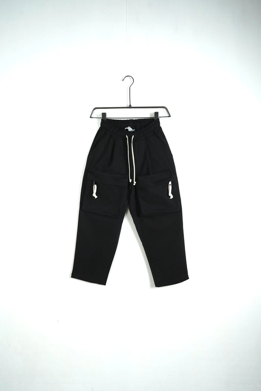 pantaloni duca homme cargo bambino tasche lacci nero negozio online