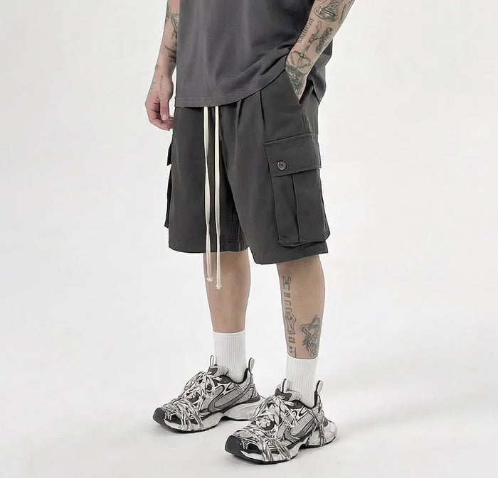 Pantaloncini Cargo Duca Homme Grigio Scuro Duca Homme