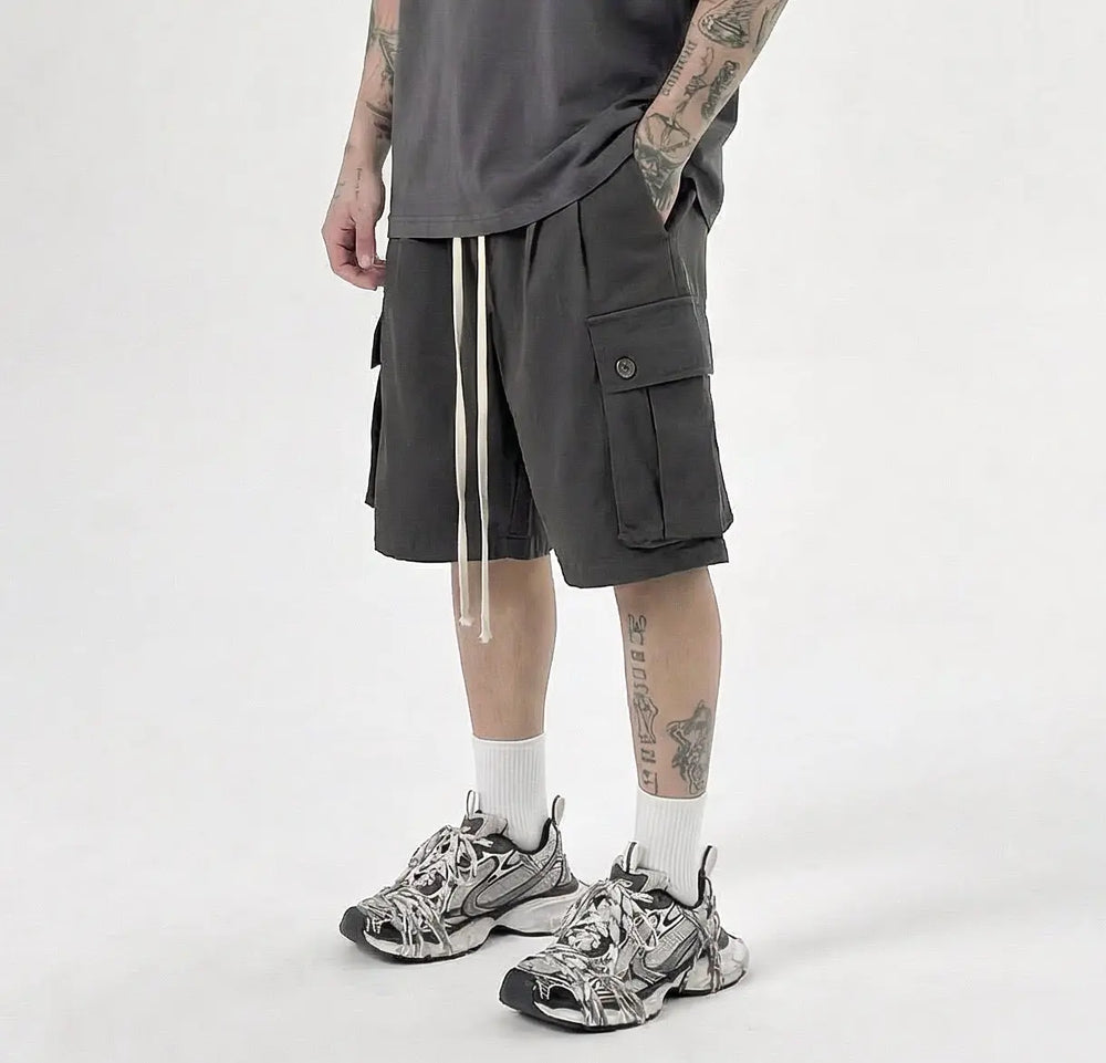 Pantaloncini Cargo Duca Homme Grigio Scuro Duca Homme