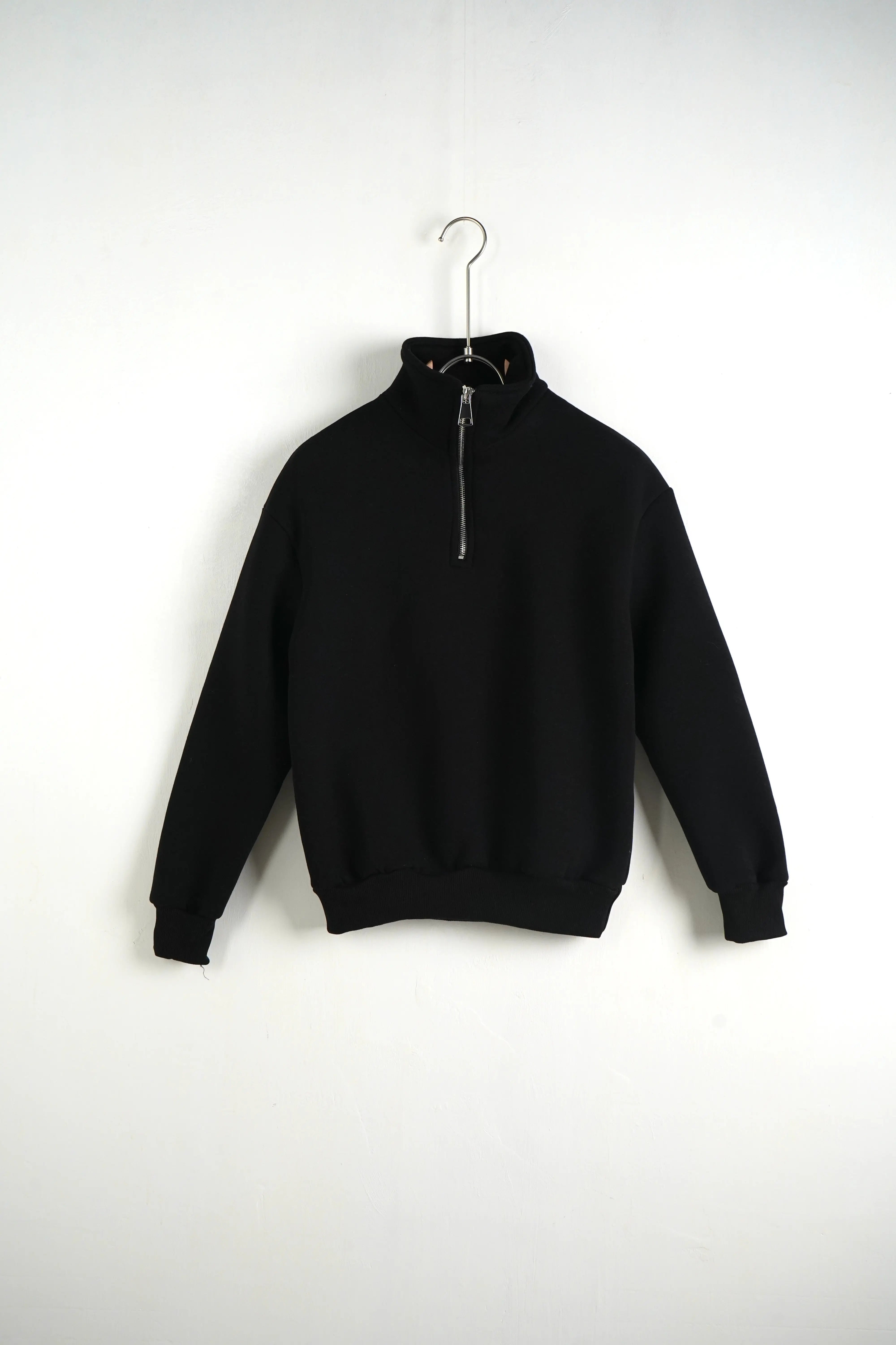 Felpa Duca Homme Bambino Mezza Zip Nero Duca Homme