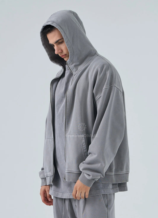 Felpa Cappuccio Duca Homme Grigio Chiaro Slavata Duca Homme