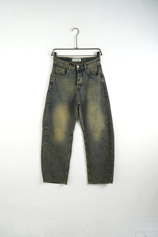 Jeans Baggy Slavato Beige Duca Homme