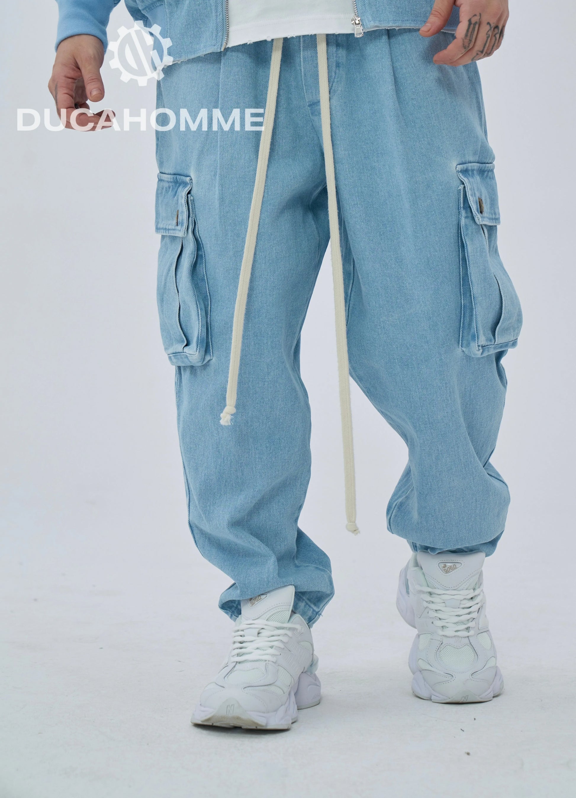 jeans cargo duca homme lunghi uomo strappati shop online abbigliamento