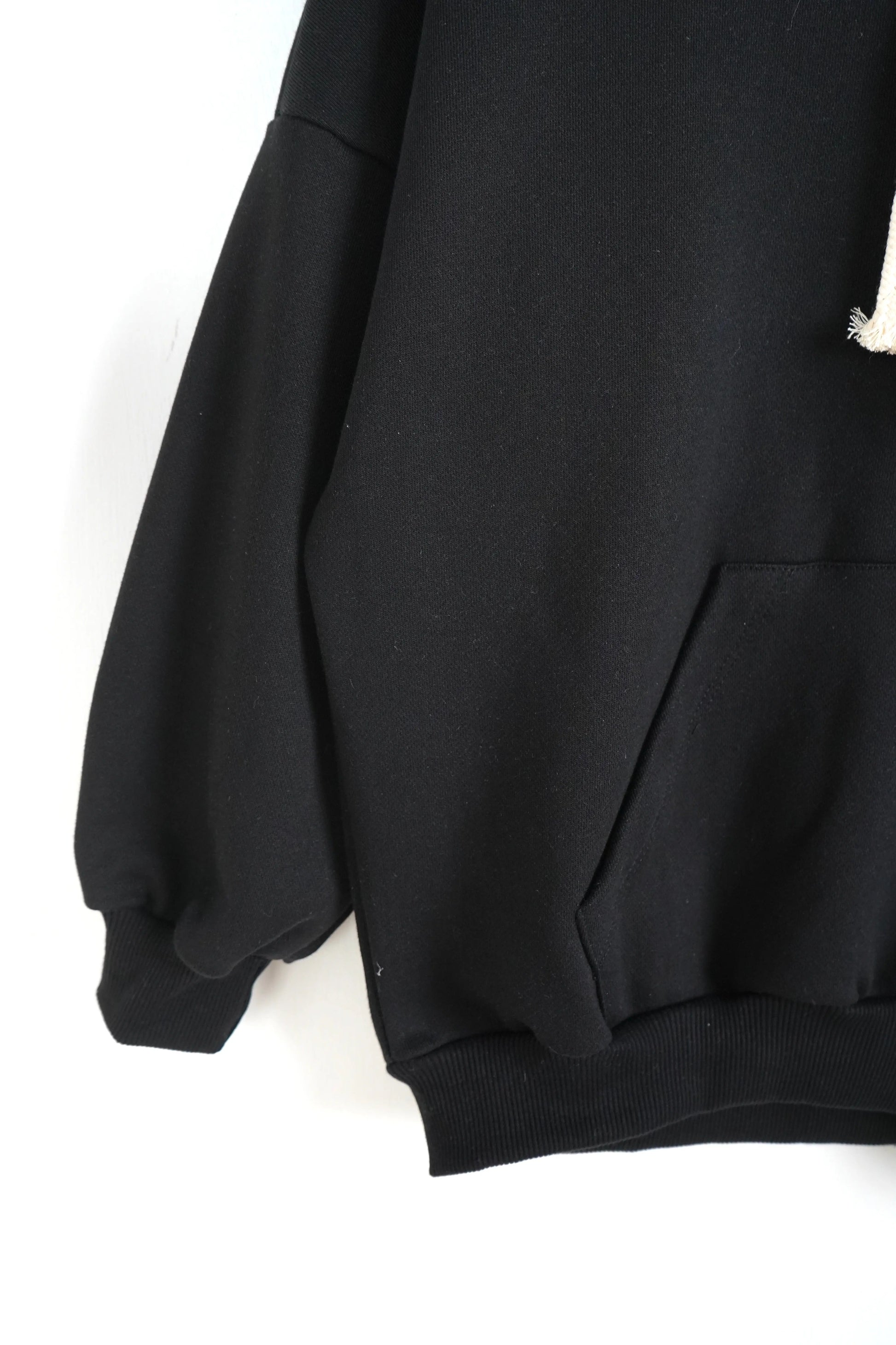 felpa bambino oversize cappuccio lacci duca homme nero 2