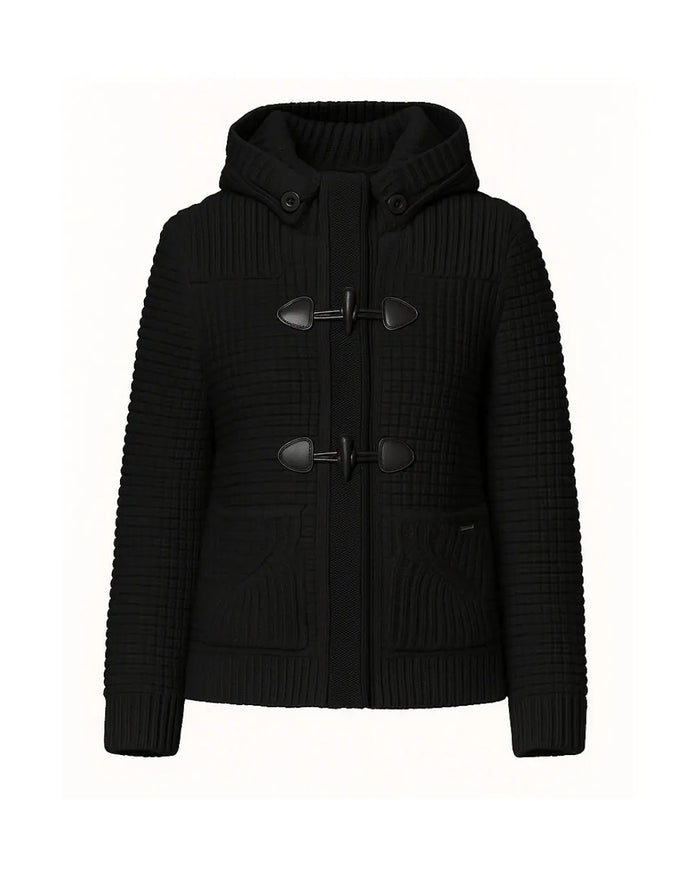 Bark Nero Donna con Pelliccia | Modello Corto Bark