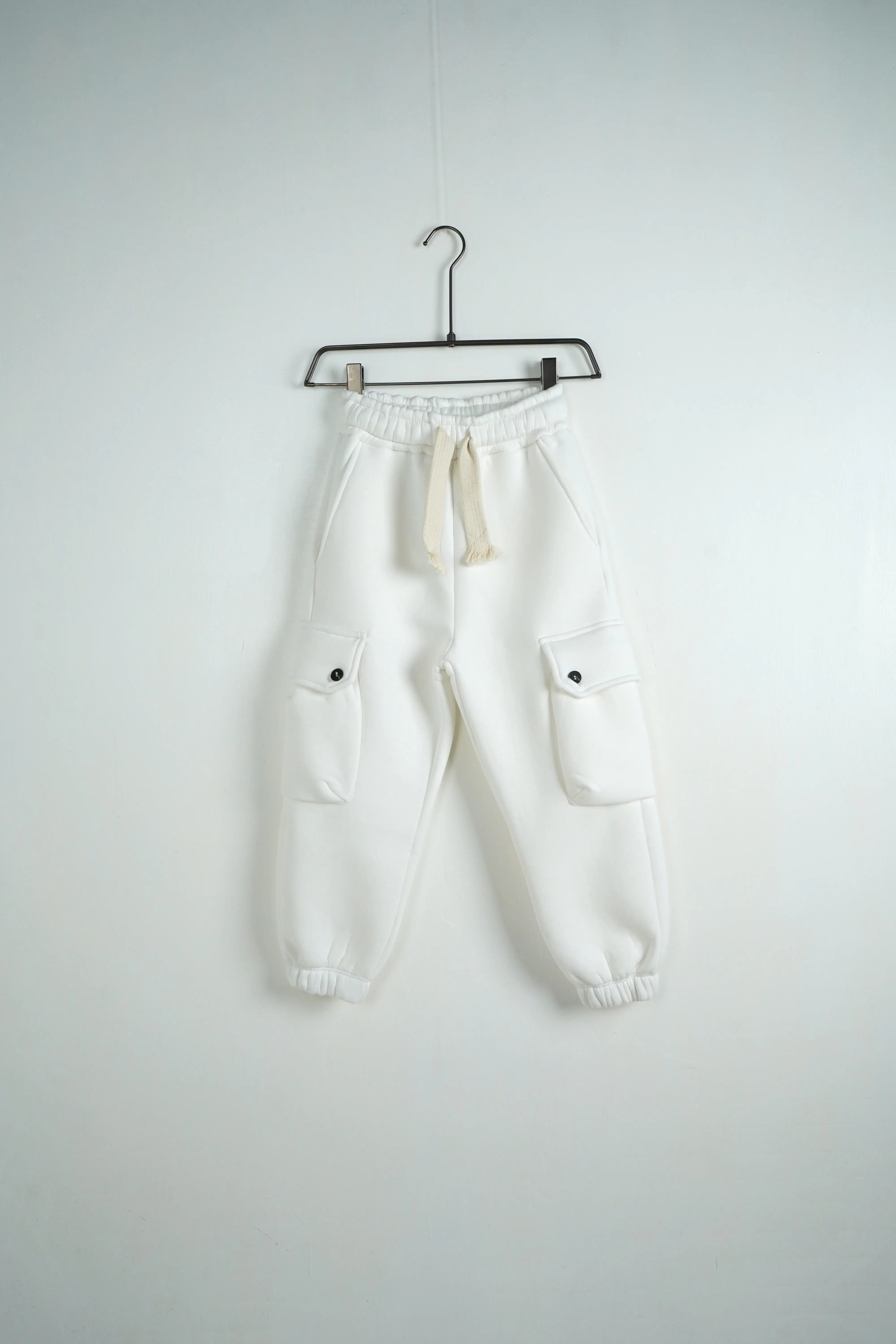 Tuta Duca Homme Bambino | Coordinato Felpa e Pantaloni | Bianco Panna Duca Homme