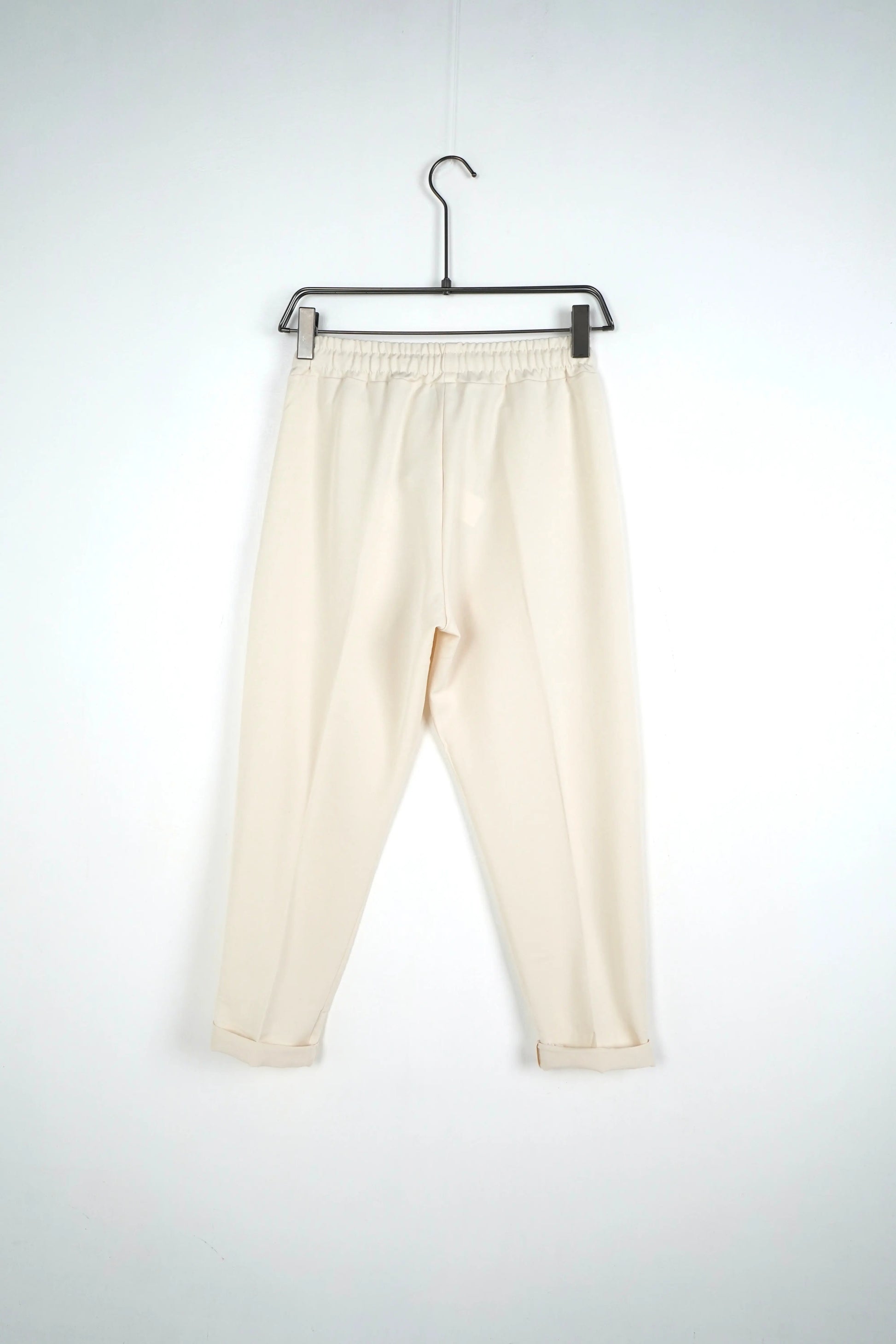 pantalone beige elegante lacci duca homme uomo 2