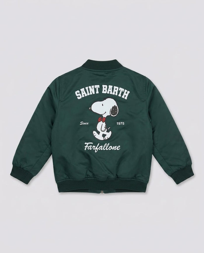 Bomber Saint Barth Kids Snoopy Farfallone – fronte