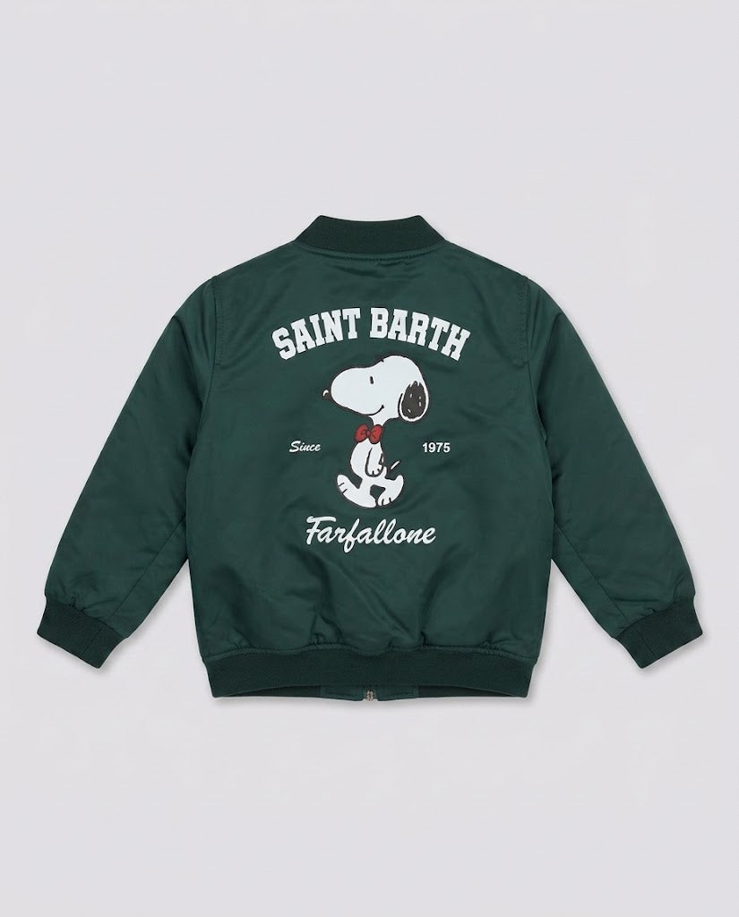 Bomber Saint Barth Kids Snoopy Farfallone – fronte