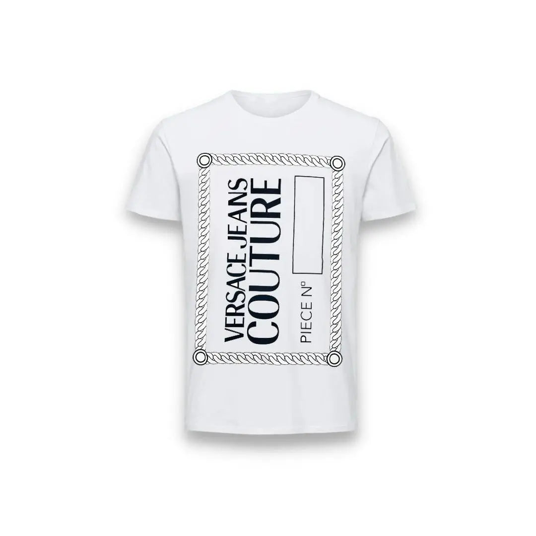 Versace Jeans Couture Men's T Shirt Oversized White Hype Outlet