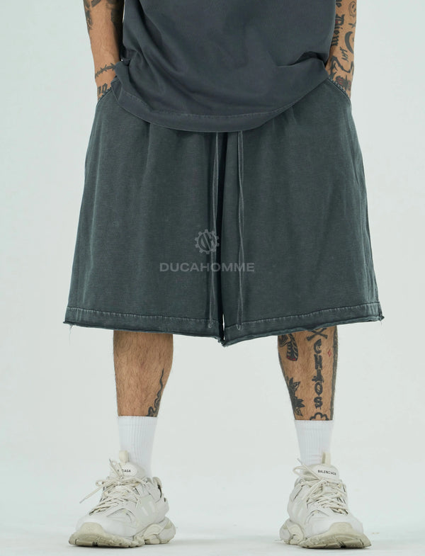 Pantaloncini Duca Homme Uomo Grigio Scuro | Modello Oversize