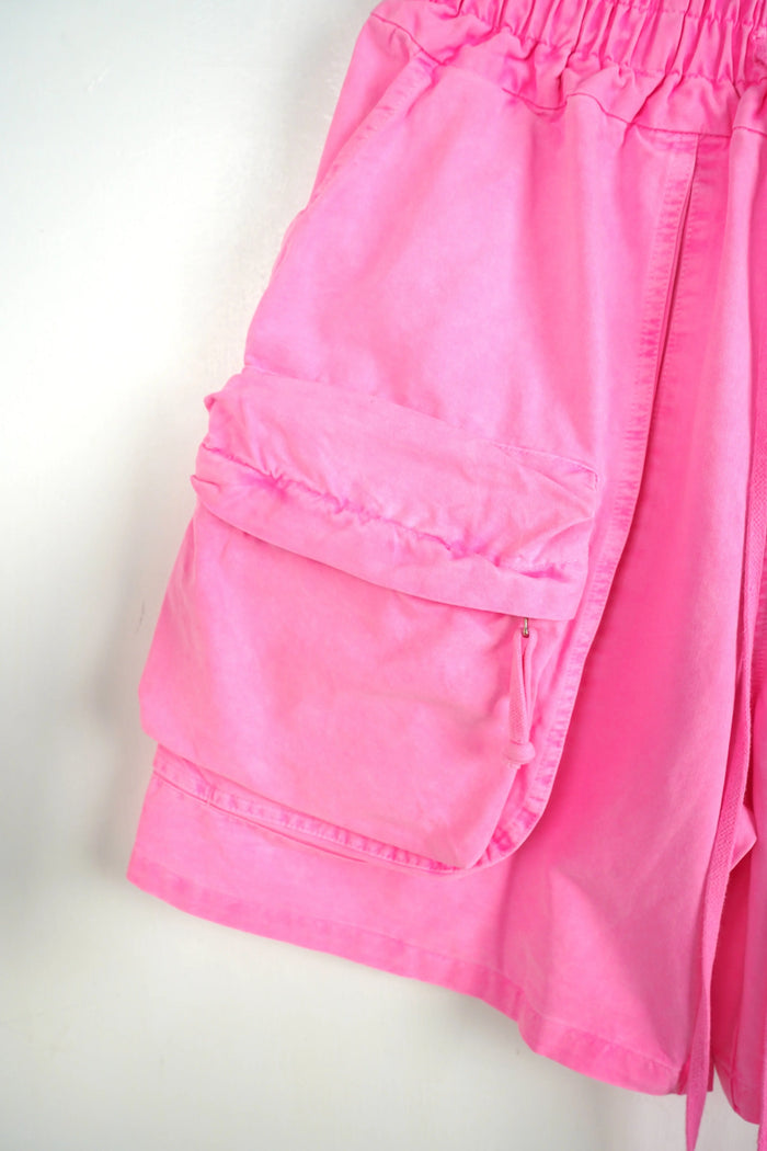 Pantaloncini Duca Homme Bermuda Fluo Rosa Uomo Cargo pantaloncino